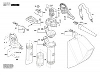 Bosch 3 600 HB1 070 UniversalGardenTidy Garden Blower / Vacuum 230 V / GB Spare Parts UniversalGardenTidy